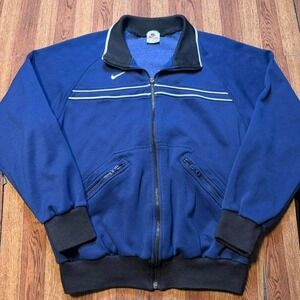 Nike Blue Vintage 90's Retro Swoosh Track Jacket Small